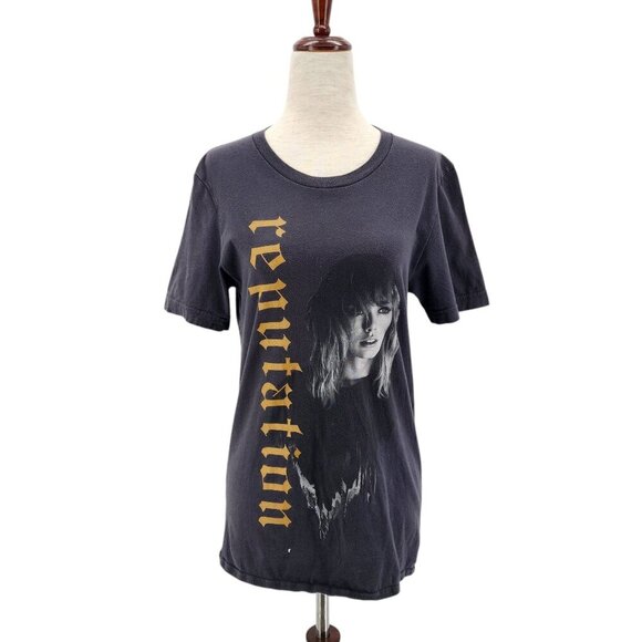 Canvas Taylor Swift Reputation Stadium Tour Graphic Gray T-Shirt Womens Small - Picture 13 of 13